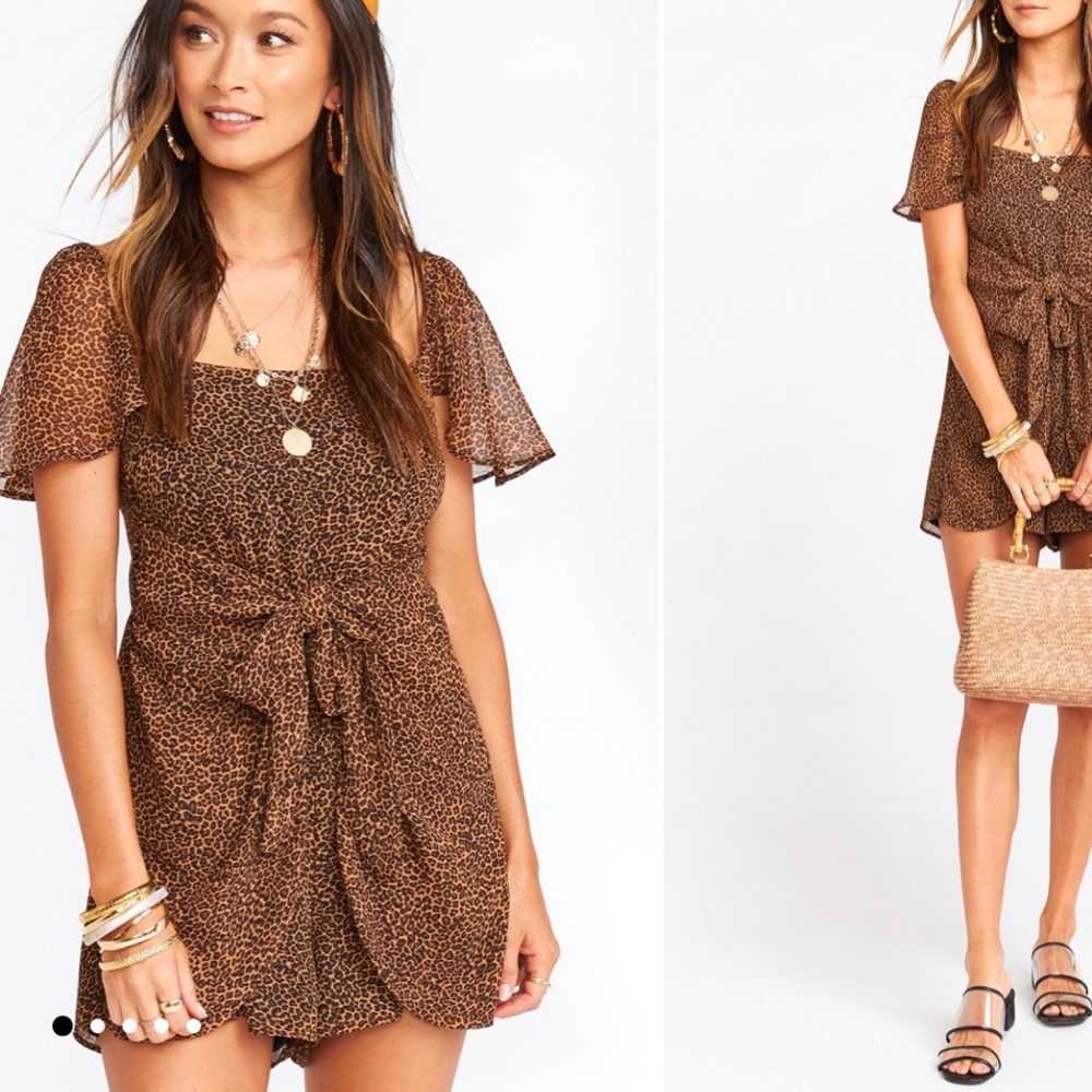 Show Me Your MuMu Kinsley Romper (Lucky Leopard)